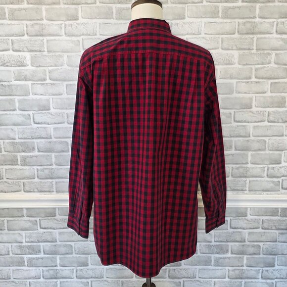 Blue Mountain Red Buffalo Check Shirt Mens XLT Cabin Mountain Lumberjack Cotton - Picture 4 of 8